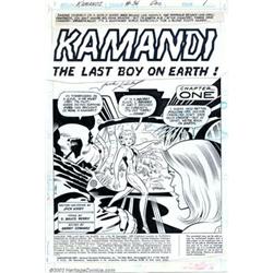 Jack Kirby and D. Bruce Berry - Title Splash for Kamandi #36 (DC, 1975). The introduction of Pret...