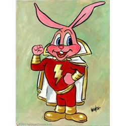 Don Newton - Original Art Painting of Marvel Bunny (undated). Originally published (in black-and-...