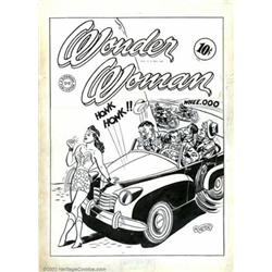 Harry G. Peter - Original Cover Art for Unpublished Wonder Woman (DC, 1949). Artist H.G. Peter il...