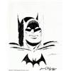 Image 1 : Jerry Robinson - Original Art Sketch of Batman (1989). Nice headshot of the Darknight Detective,...