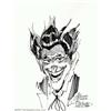 Image 1 : Jerry Robinson - Original Art Sketch of the Joker (1989). The Clown Prince of Crime, rendered by...
