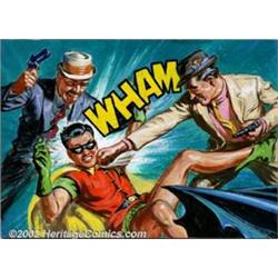 Norman Saunders - Original Art for Batman Trading Cards (Topps, 1966). Norman Saunders had one of...