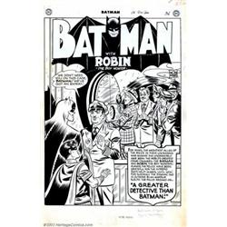 Jim Mooney and Ray Burnley - Original Art for Batman #56 Complete 10-page story "A Greater Detect...