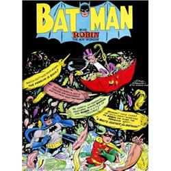 Dick Sprang - Original Art Splash Page Re-creation (1998). Dick Sprang has re-created an incredib...
