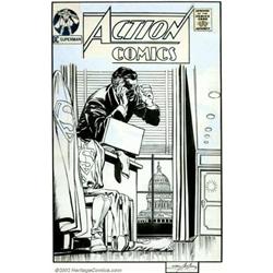 Curt Swan and Neal Adams - Original Cover Art for Action Comics #371 (DC, 1969). Curt Swan, the c...