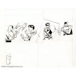 Artist Unknown - 3 Unfinished Page from Batman #13 (DC, 1942). This lot consist of three unfinish...