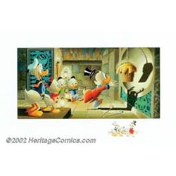 Carl Barks - "Golden Fleece" Serigraph (Disney Art Editions). Often referred to as "the good Duck...