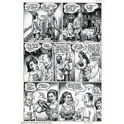 Robert Crumb - Original Art Panel Page to Hup Comics #2 (Robert Crumb, 1987). The underground mas...