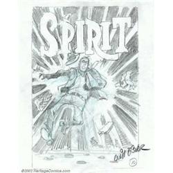 Will Eisner - Original Cover Art Preliminary for issue of The Spirit (unknown date).  Here is a n...