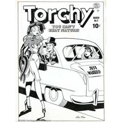 Gill Fox - Original Cover Art to Torchy #3 (Quality, 1950). Gill Fox did five Torchy covers, and...