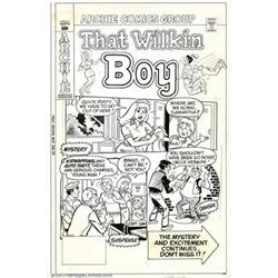 Stan Gold - Original Cover Art for That Wilkin Boy #50 (Archie, 1980s). Here's an cover in the cl...