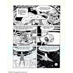 Howard Nostrand - Original Art Panel Page. This Howard Nostrand page was produced for a scholasti...