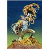 Image 1 : Mike Ploog - Original Art for Fantasy Trading Cards Box (FPG, 1994). Frankenstein and the Werewol...