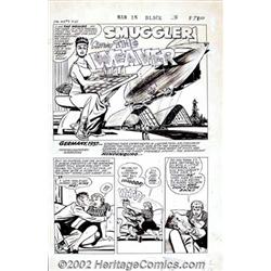 Bob Powell - Original Art for Man in Black #3, Complete 5-Page story,  Smuggler Starring The Weav...