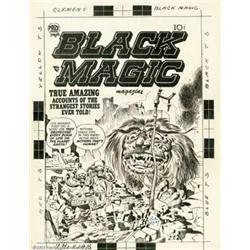 Joe Simon and Jack Kirby - Original Cover Art for Black Magic (Prize, circa 1952). Simon and Kirb...