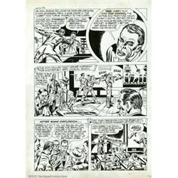 Joe Simon and Jack Kirby - Original Art "Stuntman" Page from Green Hornet Comics #39 (Helnit Pub....