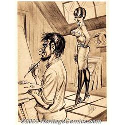 Bill Ward - Gag Cartoon for Joker (circa 1970). Bill Ward worked for Quality Publications beginni...