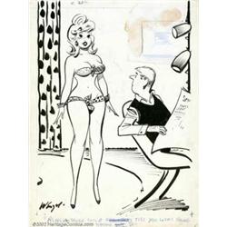 Bill Wenzel - Original Cartoon Art (Humorama, Inc., undated). This gag cartoon is probably from t...