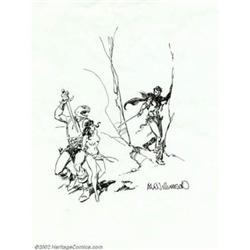 Al Williamson - Original Art Sketch (undated). Here is a great Sword and Sorcery sketch by a mast...