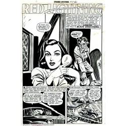 Unknown Artist - Original Art for Strange Mysteries #17, Complete 8-Page Story, "Red Lightning" (...