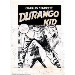 Unknown Artist - Original Cover Art for Durango Kid #14 (ME, 1951). Here is a fantastic western t...