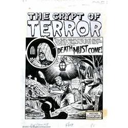 Al Feldstein - Original Art for The Crypt Of Terror #17, Complete 8-page story,  Death Must Come....