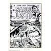 Image 1 : Graham Ingels - Original Cover Art for Saddle Justice #8 (EC, 1949). One of the real sleeper piec...