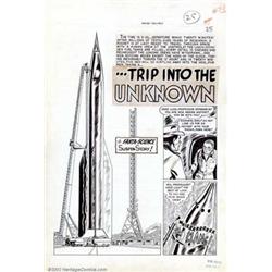 Harvey Kurtzman - Original Art for Weird Fantasy #14, Complete 7-Page Story,  Trip Into The Unkno...