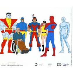 Original Animation Art of Spider-Man and the X-Men. (Marvel Productions, 1983). From the fondly-r...