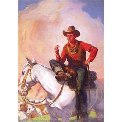 Laurence Herndon - Original Cover Art for Western Story Magazine (Street and Smith, 1937). In the...