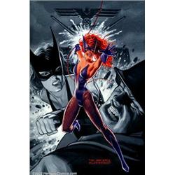 Greg and Tim Hildebrandt - Original Cover Painting for Alfred Harvey's Black Cat (Lorne-Harvey, 1...