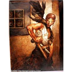 Jeff Jones - Original Oil Painting, "Swabbing the Deck/The Pirate" (undated). Part of the "New Ge...