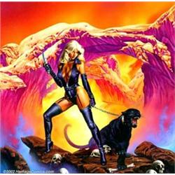 Joe Jusko - Original Painting "Ladykiller" (1997). Originally painted for the cover of an album b...