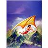 Image 1 : Ken Kelly - Original Oil Painting "Beyond the Gate of Worlds" (1990). Rising high above the earth...