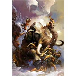 Ken Kelly - Original Oil Painting "The Ice Mammoth Cometh" (1991). Considered by many to be one o...