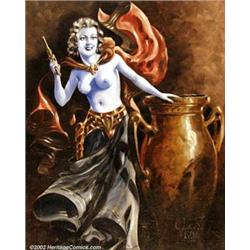 Julian Krupa - Original Cover Painting for Amazing Stories (1941). Although pulp fantasist Julian...