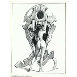 Manuel Sanjulian - Original Pencil Illustration (undated). Best known for his work on Warren's Va...