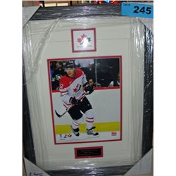 Framed hockey photo