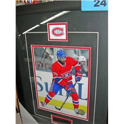 Framed hockey photo