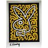Image 1 : Keith Haring, Black & Yellow Bunny, Serigraph