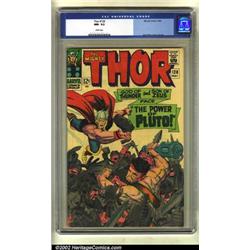 Thor #128 (Marvel, 1966) CGC NM- 9.2 White pages. Jack Kirby created another masterpiece with thi...