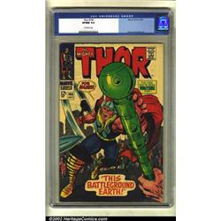 Thor #144 (Marvel, 1967) CGC VF/NM 9.0 Off-white pages. Jack Kirby and Vince Colletta did another...