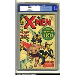 X-Men #3 (Marvel, 1964) CGC NM- 9.2 Off-white pages. The X-Men all appear on the cover of this fi...