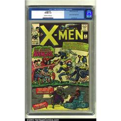 X-Men #9 (Marvel, 1965) CGC VF/NM 9.0 Off-white to white pages.  The Avengers make an appearance...