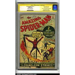The Amazing Spider-Man #1 Stan Lee File Copy (Marvel, 1963) CGC VG/FN 5.0 Off-white to white page...
