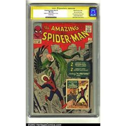 The Amazing Spider-Man #2 Stan Lee File Copy (Marvel, 1963) CGC VG 4.0 Off-white pages. Signature...