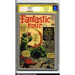 Fantastic Four #1 Stan Lee File Copy (Marvel, 1961) CGC VG- 3.5 Off-white pages. Signature series...