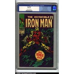 Iron Man #1 Stan Lee File Copy (Marvel, 1968) CGC VG+ 4.5 Off-white to white pages. The brilliant...
