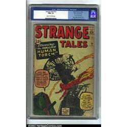 Strange Tales #101 Stan Lee File Copy (Atlas, 1962) CGC FR/GD 1.5 Cream to off-white pages. Human...