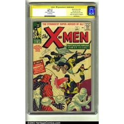 X-Men #1 Stan Lee File Copy (Marvel, 1963) CGC FN+ 6.5 Off-white pages. Signature Series.  Here i...